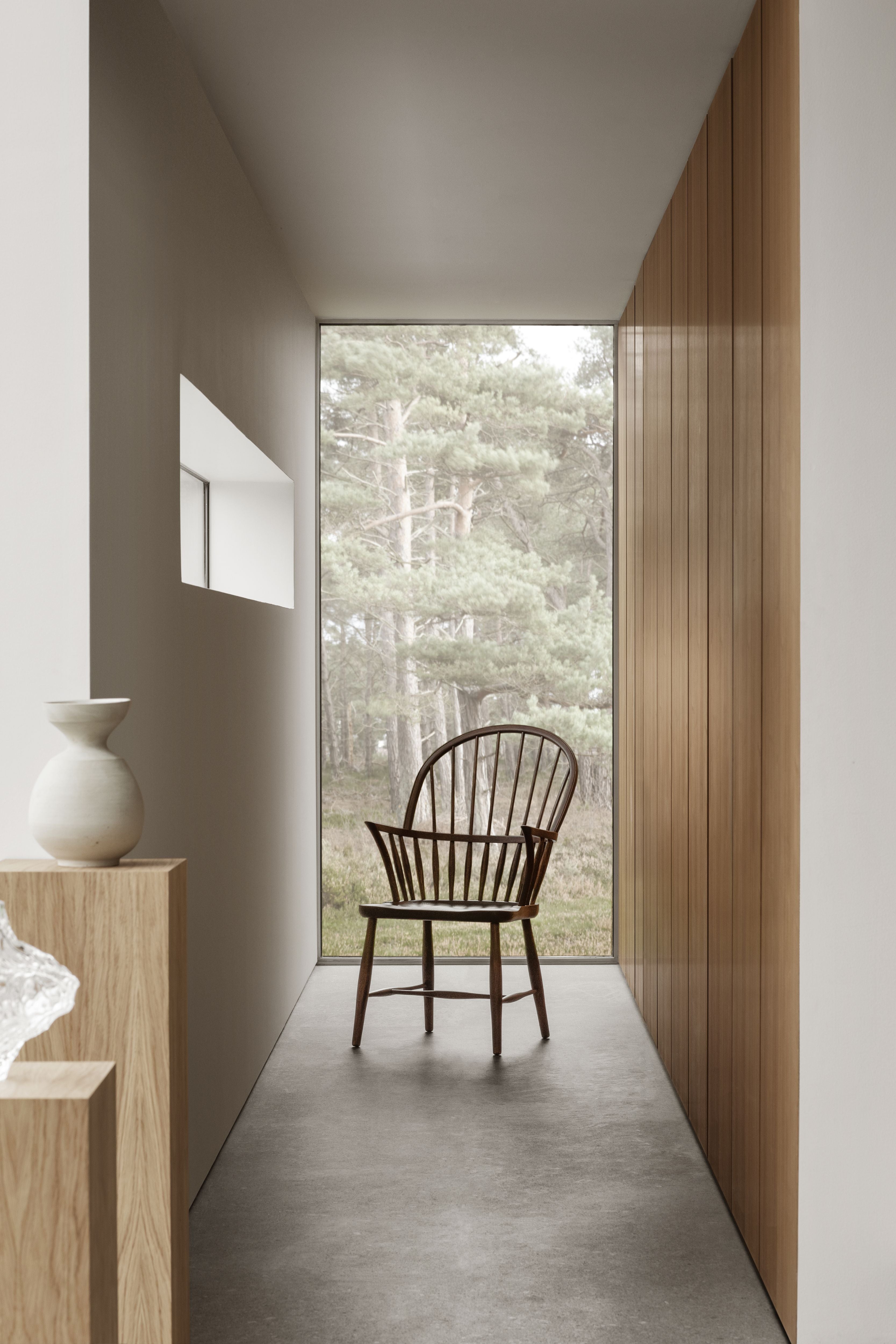 Windsorská židle Carl Hansen FH38, kouřový olej