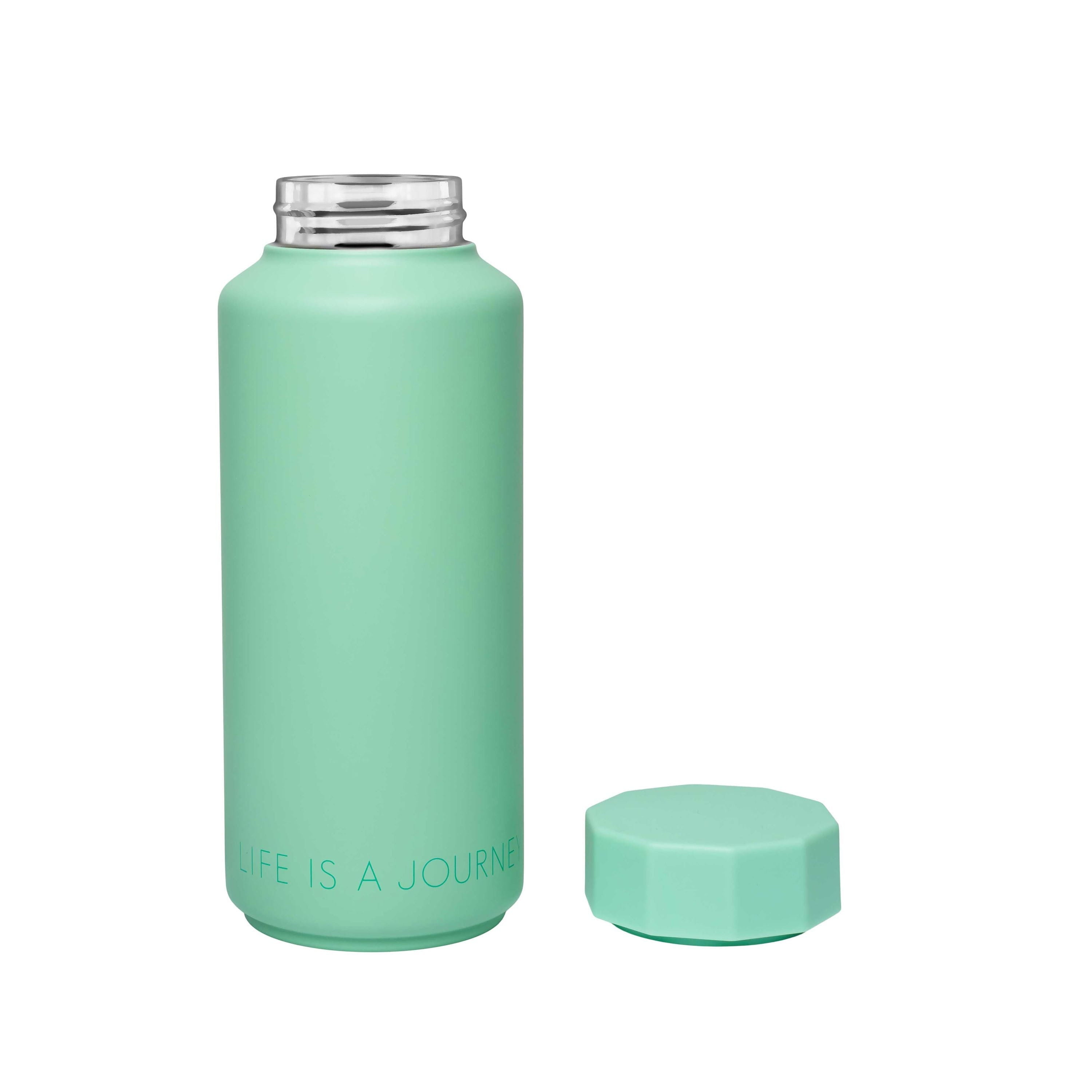 Design Letters Thermos Flask Special Edition Life Is A Journey, Light Green