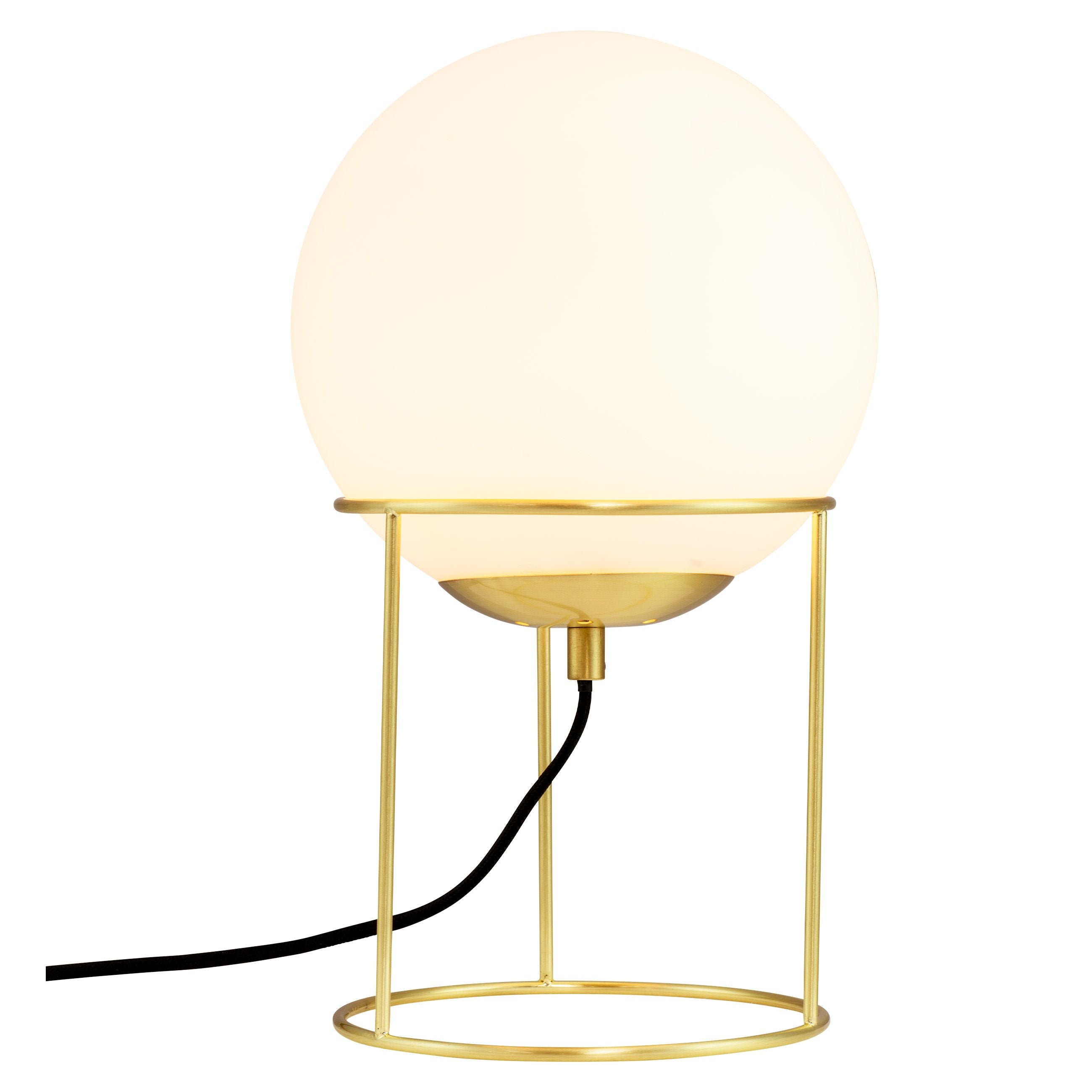 Dyberg Larsen Madrid Table Lamp, Opal/Brass