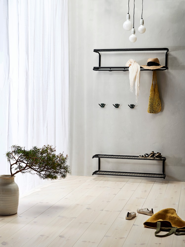 Essem Design Classic Hat Shelf 100 cm, černá