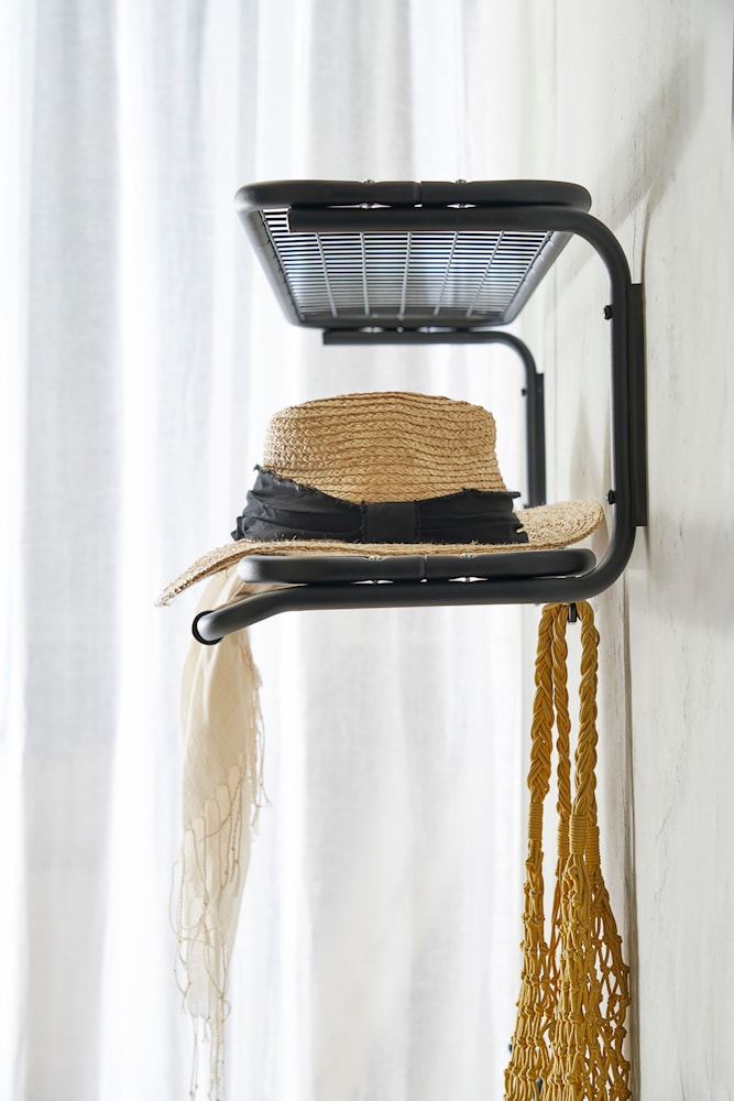 Essem Design Classic Hat Shelf 40 cm, černá/chrome