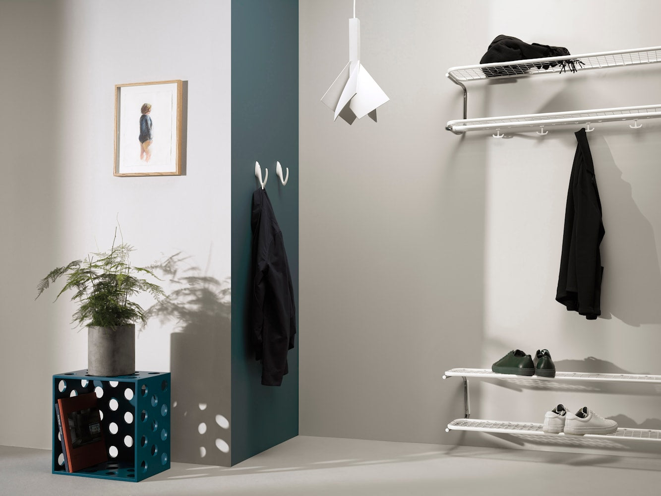 Essem Design Classic Shoe Rack 110 cm, černá/černá