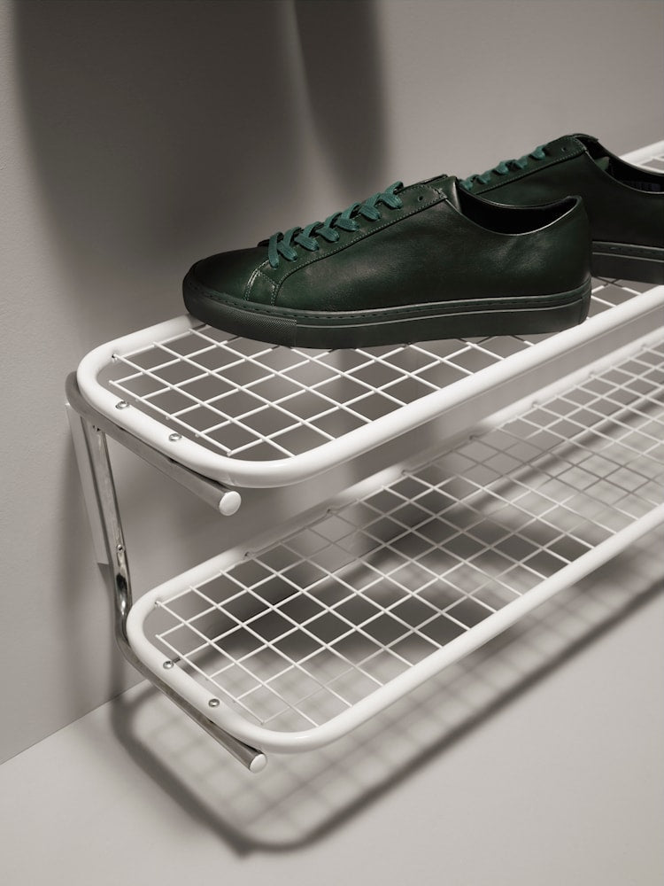 Klasický stojan na obuv Essem Design 70 cm, černý/chrom