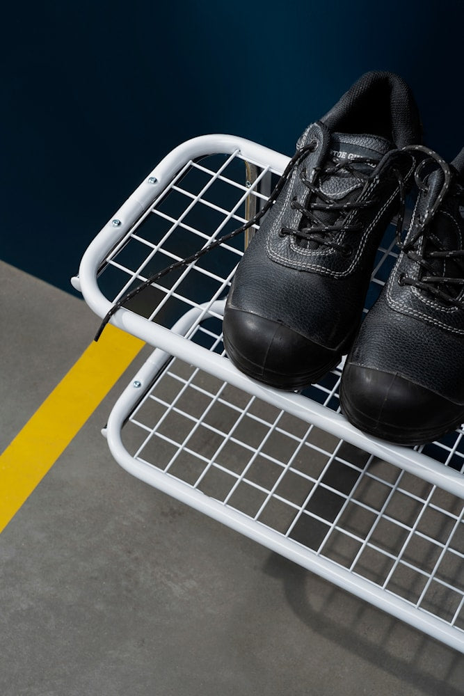 Klasický stojan na obuv Essem Design 70 cm, černý/chrom