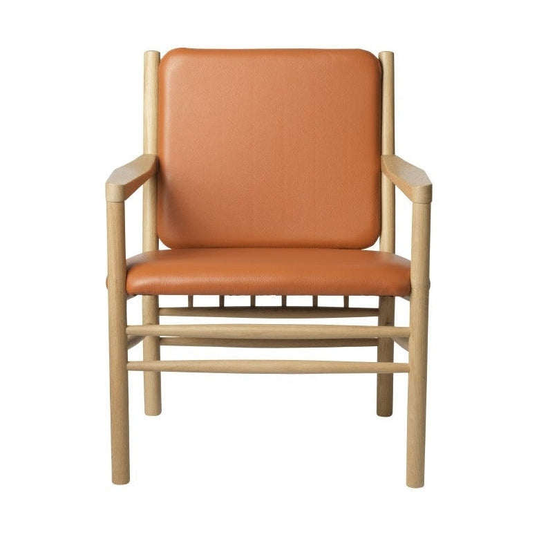 Fdb Møbler J147 Armchair, Natural/Cognac