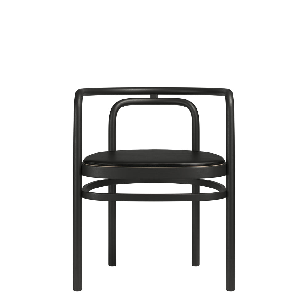 Fritz Hansen polštář pro židli PK15, Grace Leather Black