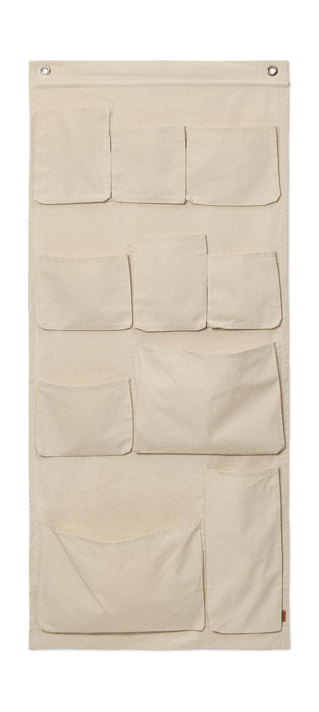 Ferm Living Canvas Wall Bags Xl, Off White