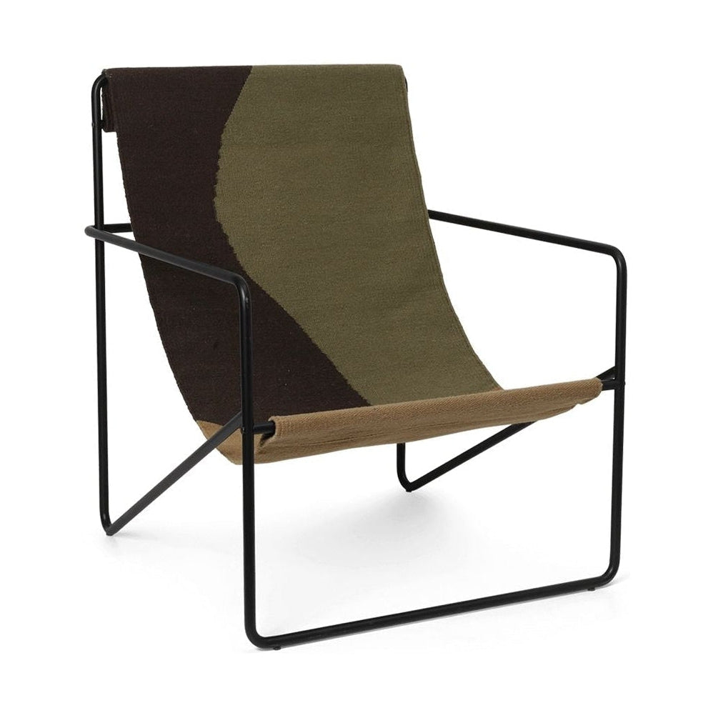 Ferm Living Desert Lounge Chair, černá/duna