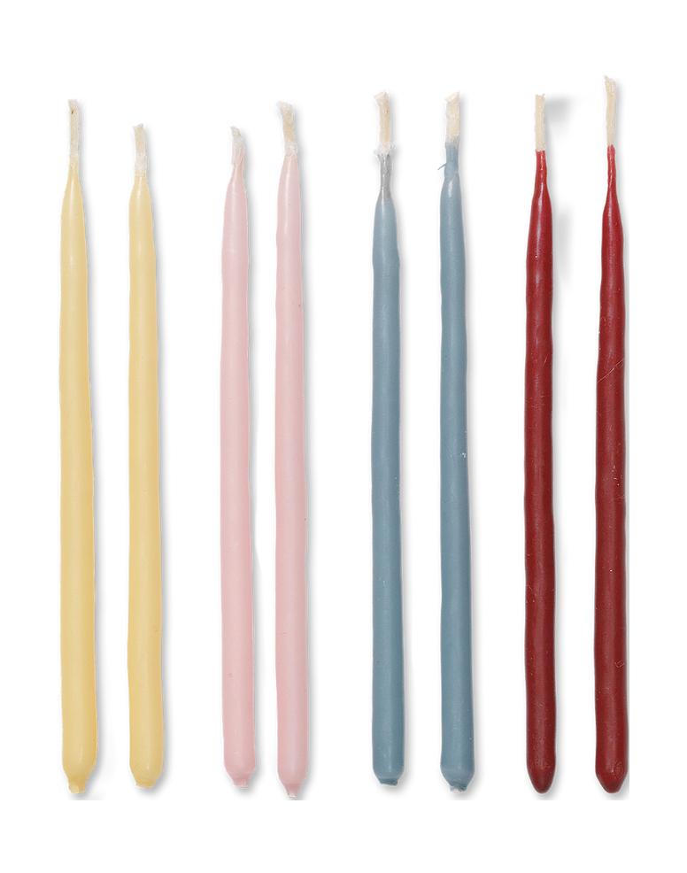 Ferm Living Miniature Candles 24 Set, Wrimsical Blend