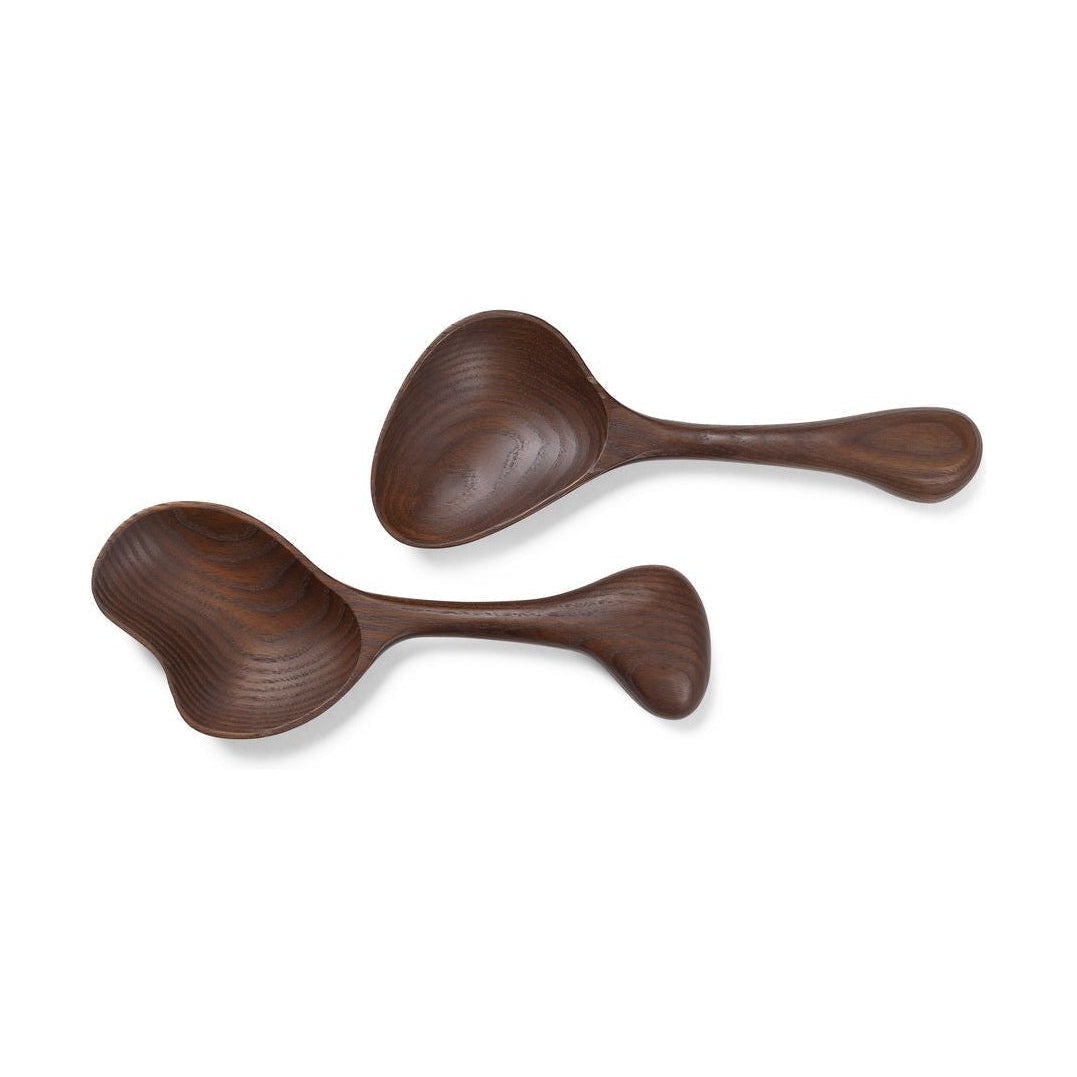 Ferm Living Os Salad Cutlery, Dark Brown