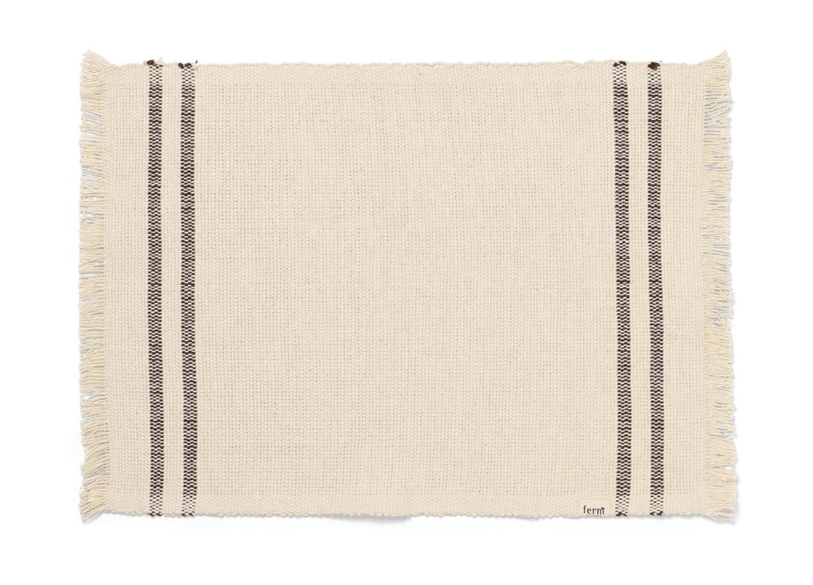 Ferm Living Savor Placemats, Off White/Chocolate