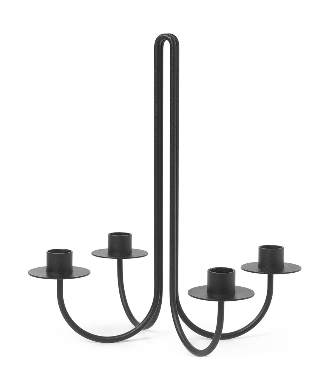 Ferm Living Sway Candelabra, černá