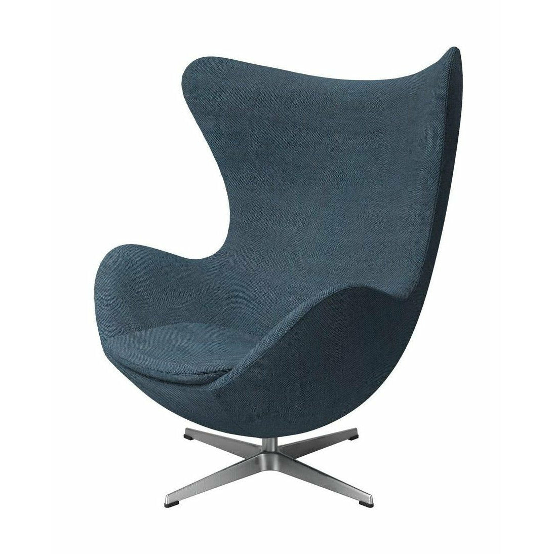 Fritz Hansen The Egg Lounge Chair Fabric, přírodní/světle modrá