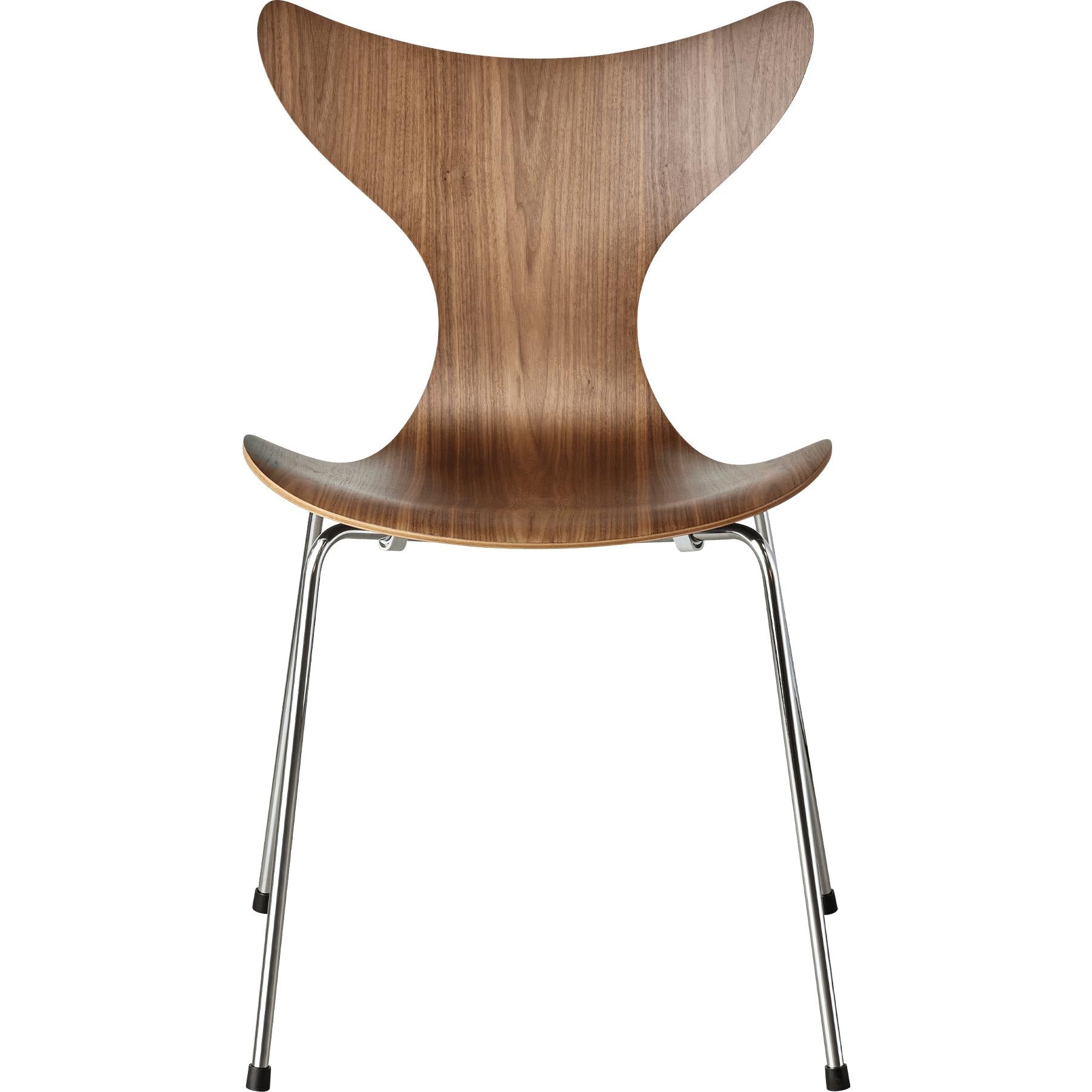 Fritz Hansen židle Lily, Clear Lacquered Walnut