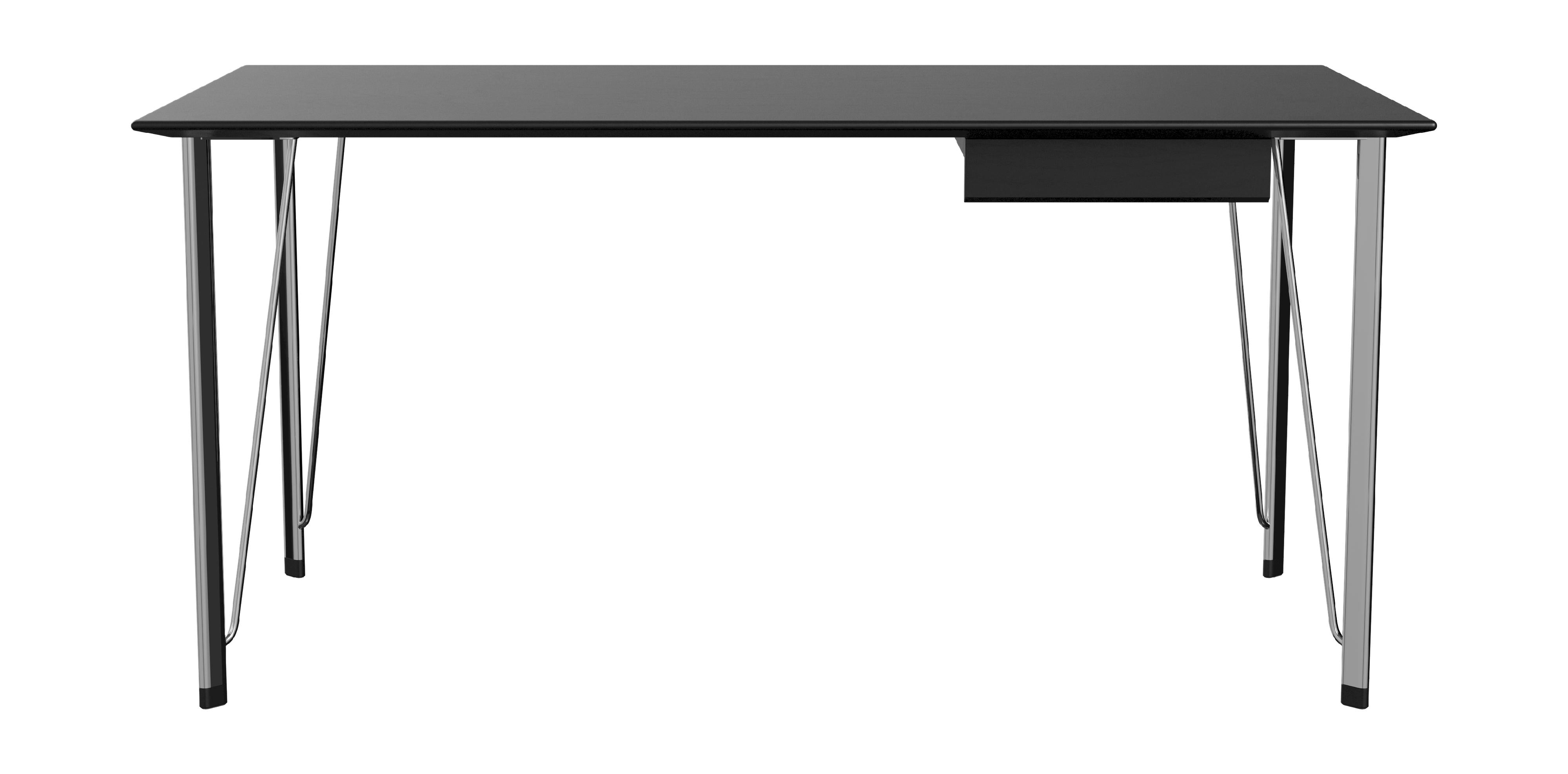 Fritz Hansen FH3605 STLEAT se zásuvkou, Chrome/Černý barvený popel