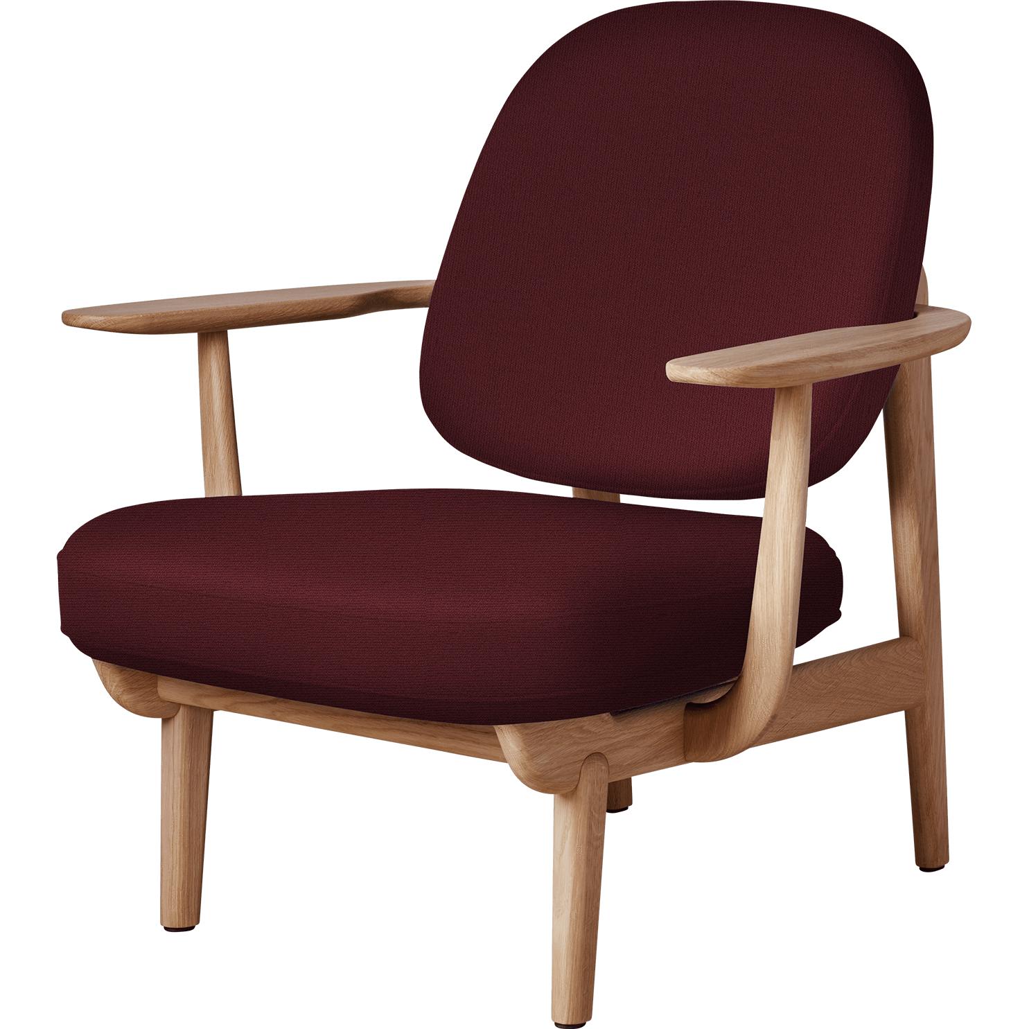 Fritz Hansen Jh97 Fred Lounge Chair Oillared Oak, Light Beige