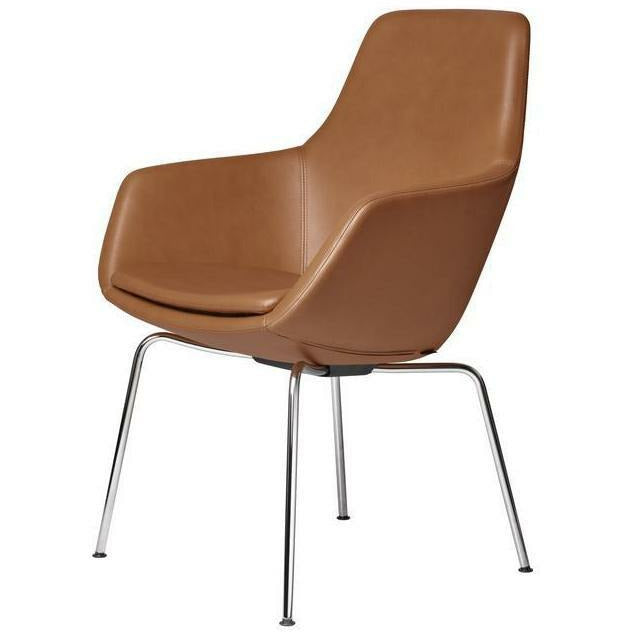 Fritz Hansen Little Giraffe Chrome Chrome Base Leather Grace, Walnut