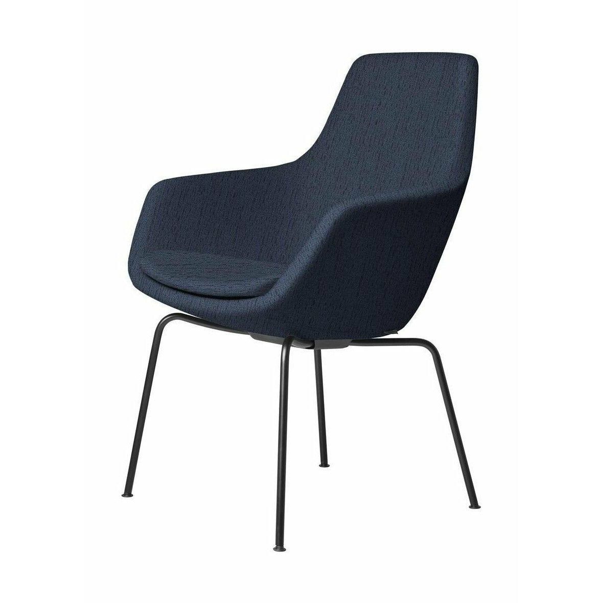 Fritz Hansen Little Giraffe Armchair Black Base Fabric Christianshavn, Blue