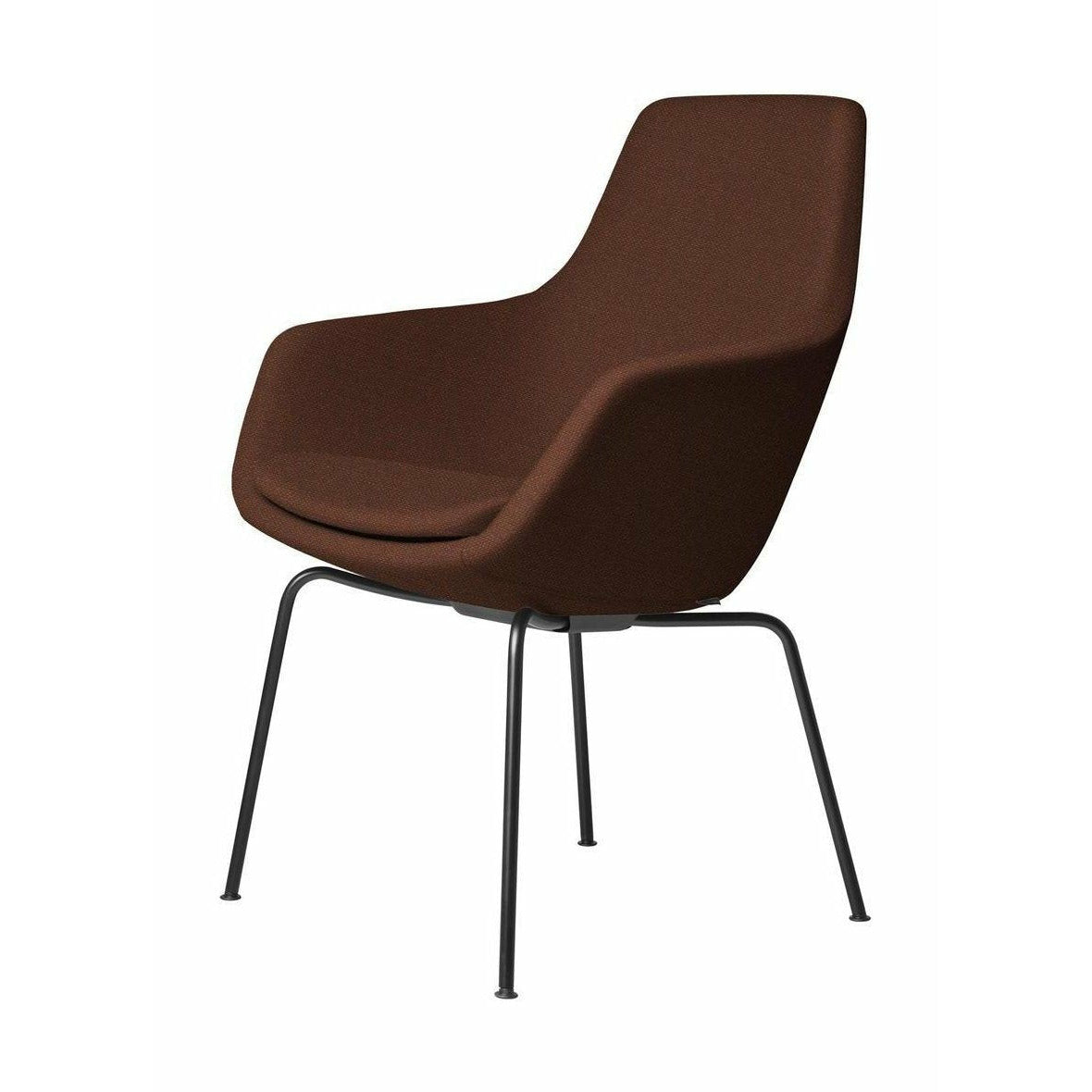 Fritz Hansen Little Giraffe Armchair Black Base Fabric Christianshavn, Dark Orange