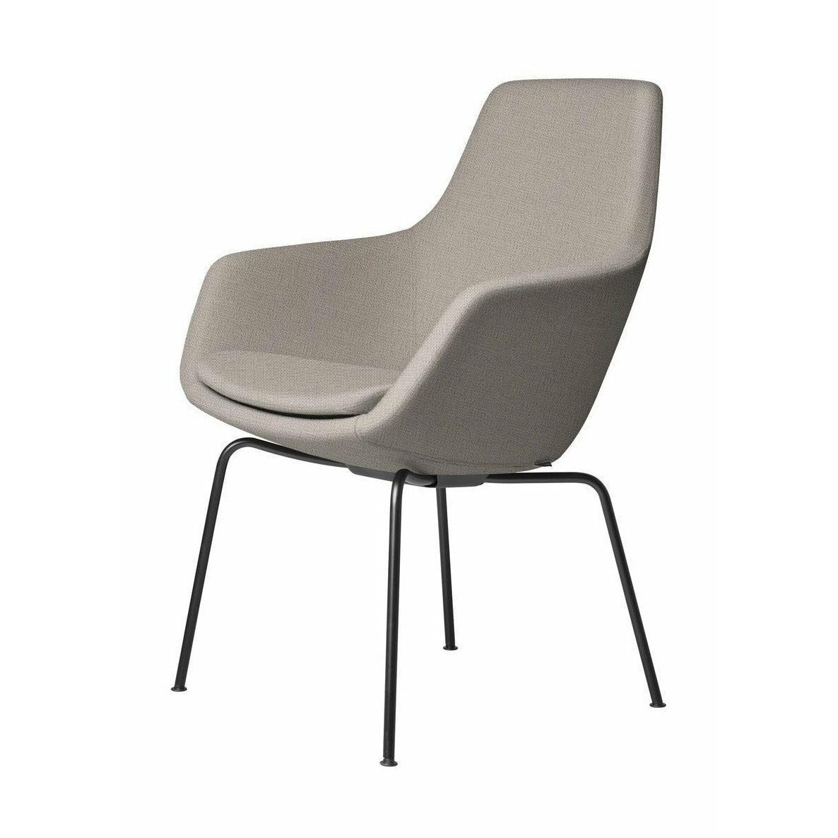 Fritz Hansen Little Giraffe Armchair Black Base Fabric Christianshavn, Light Beige