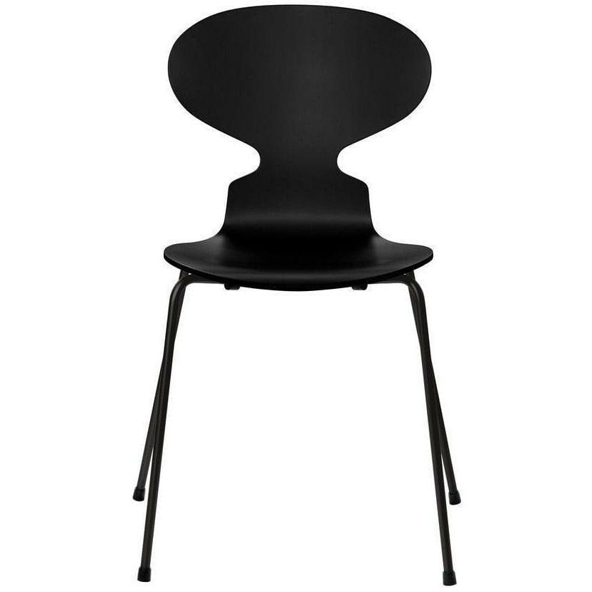 Fritz Hansen Ant Chair Lacquered Black Shell, černá základna