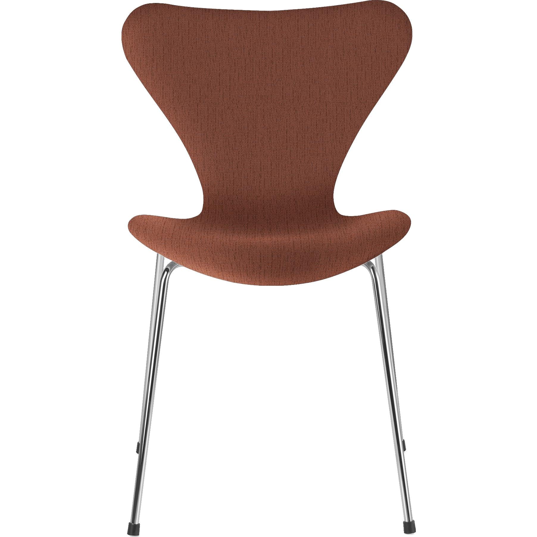 Fritz Hansen Series 7 židle plná čalounění tkaniny Christianshavn, Beige/Orange