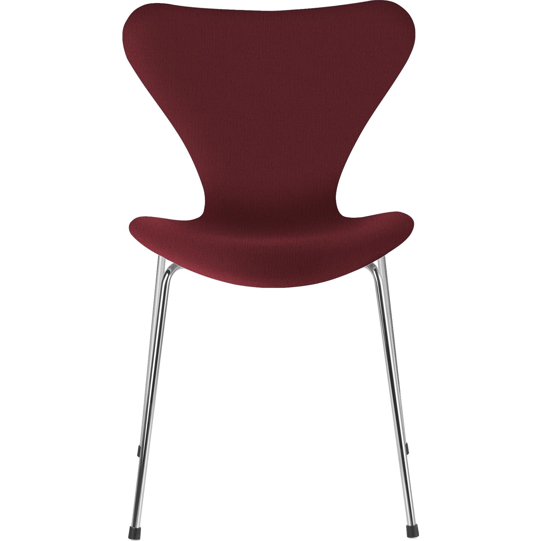 Fritz Hansen Series 7 Chair Full Upholstery Fabric Christianshavn, Red Uni