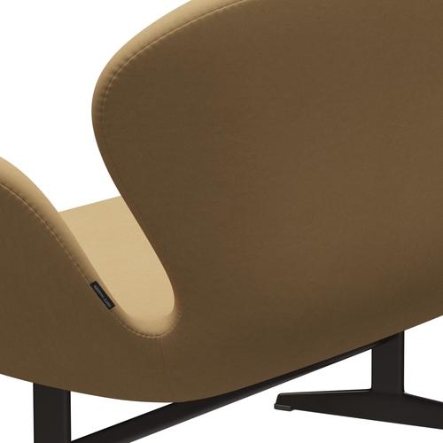 Fritz Hansen Swan Sofa 2 Seater, Brown Bronze/Comfort Beige (00280)