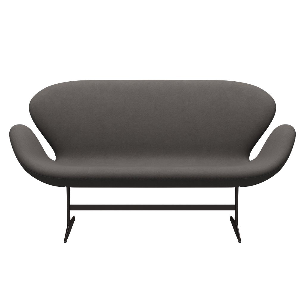 Fritz Hansen Swan Sofa 2 Seater, Brown Bronz/Comfort Dark Grey (60008)