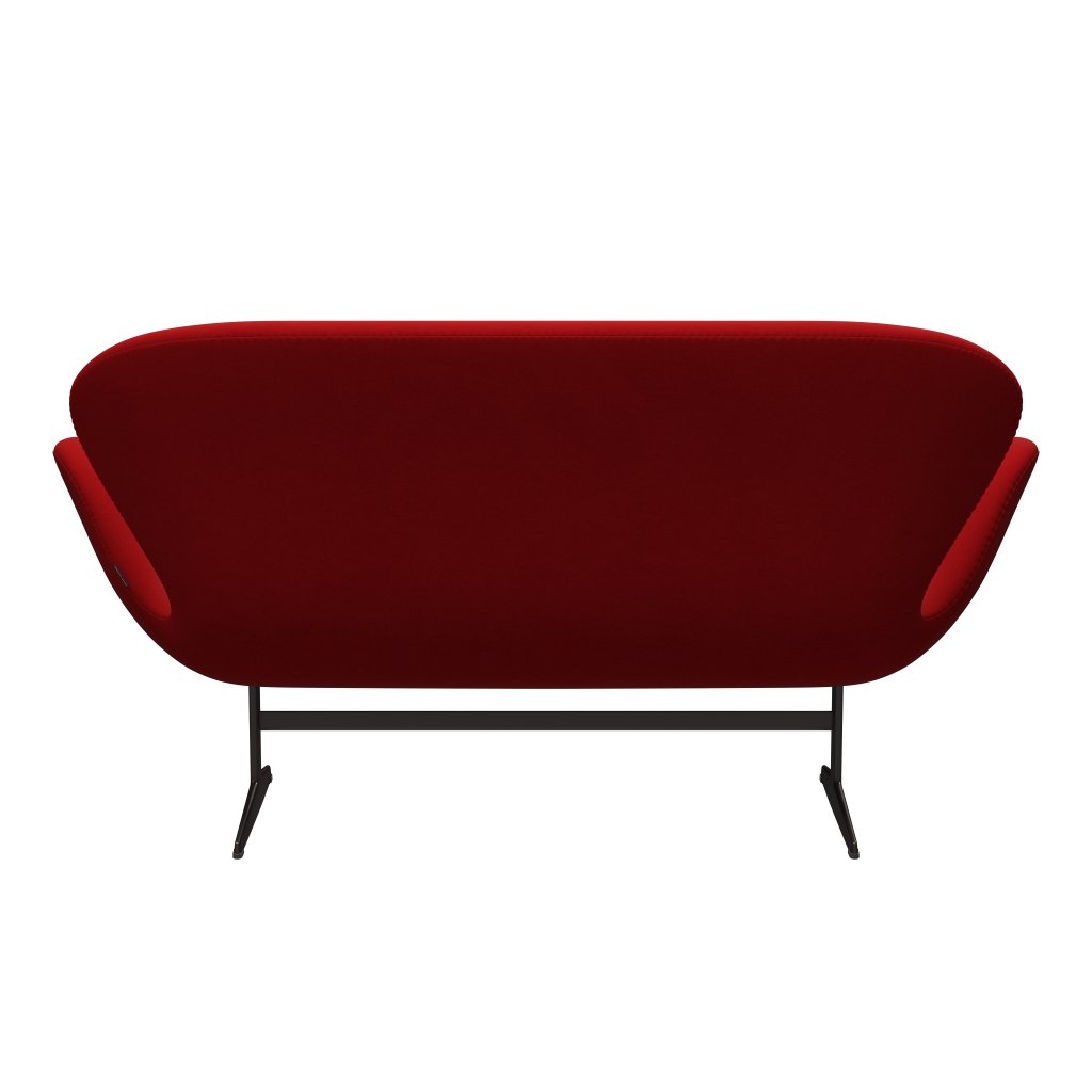 Fritz Hansen Swan Sofa 2 Seater, Brown Bronze/Comfort Red (01414)