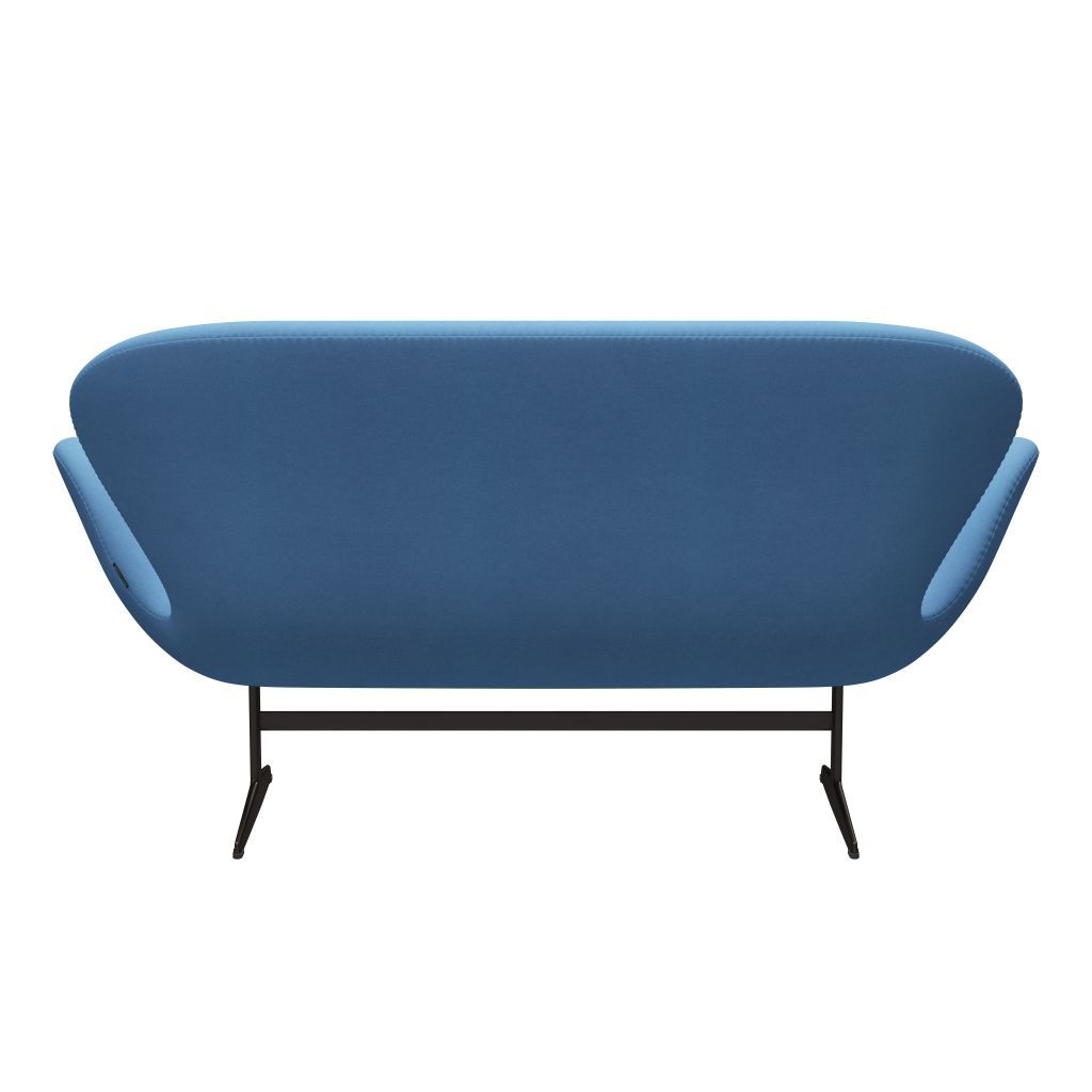 Fritz Hansen Swan Sofa 2 Seater, Brown Bronze/Divina Light Blue (712)