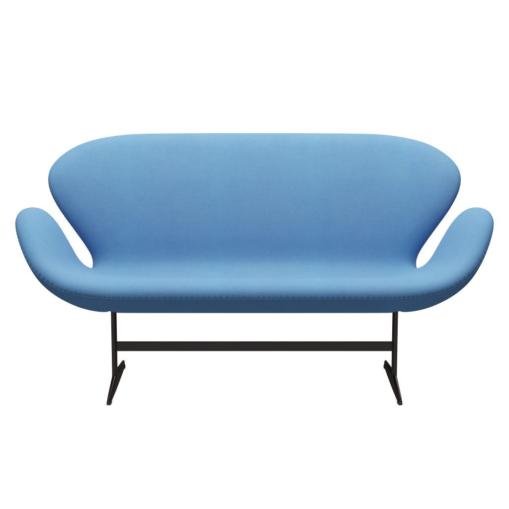 Fritz Hansen Swan Sofa 2 Seater, Brown Bronze/Divina Light Blue (712)