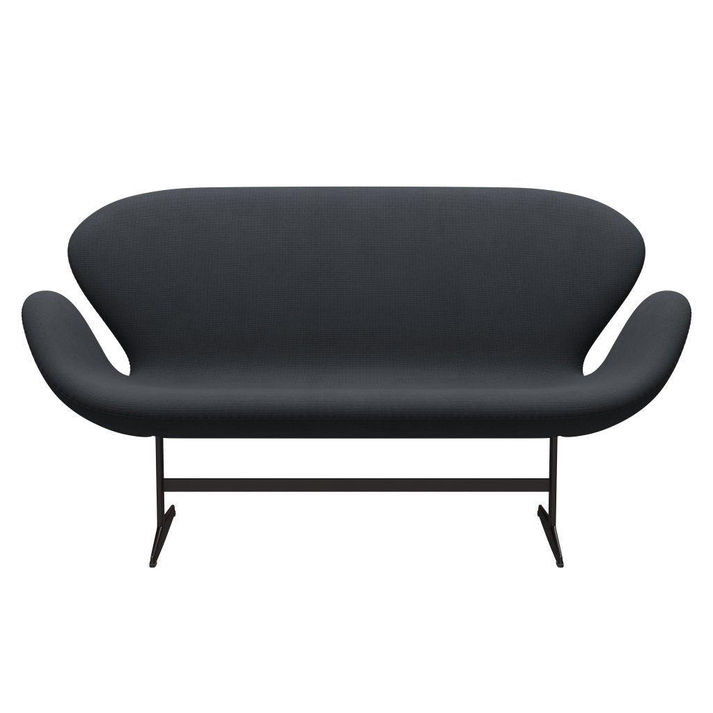 Fritz Hansen Swan Sofa 2 Seater, Brown Bronz/Fame Grey (60003)