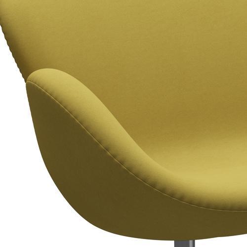 Fritz Hansen Swan Sofa 2 Seater, saténový kartáčovaný hliník/komfortní písečné světlo (01049)