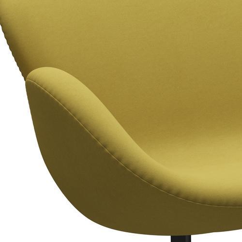 Fritz Hansen Swan Sofa 2 Seater, černá lakovaná/komfortní písečná světlo (01049)