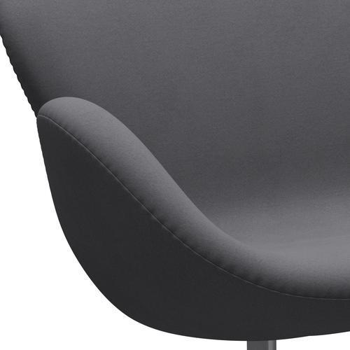 Fritz Hansen Swan Sofa 2 Seater, stříbrná šedá/pohodlí šedá (01012)