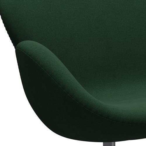 Fritz Hansen Swan Sofa 2 Seater, Silver Grey/Divina Dark Green (876)