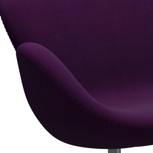 Fritz Hansen Swan Sofa 2 Seater, Silver Grey/Divina Violet (696)