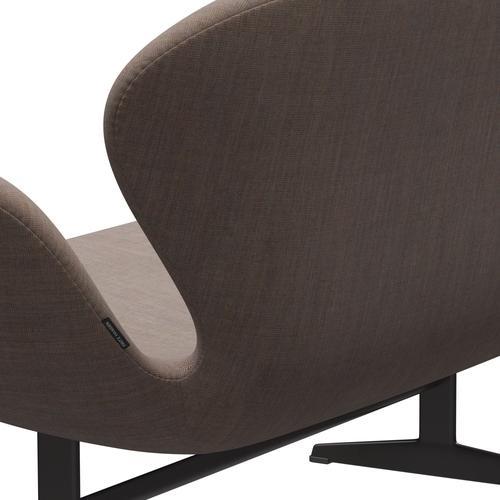 Fritz Hansen Swan Sofa 2 Seater, Warm Graphite/Canvas Grey Sand