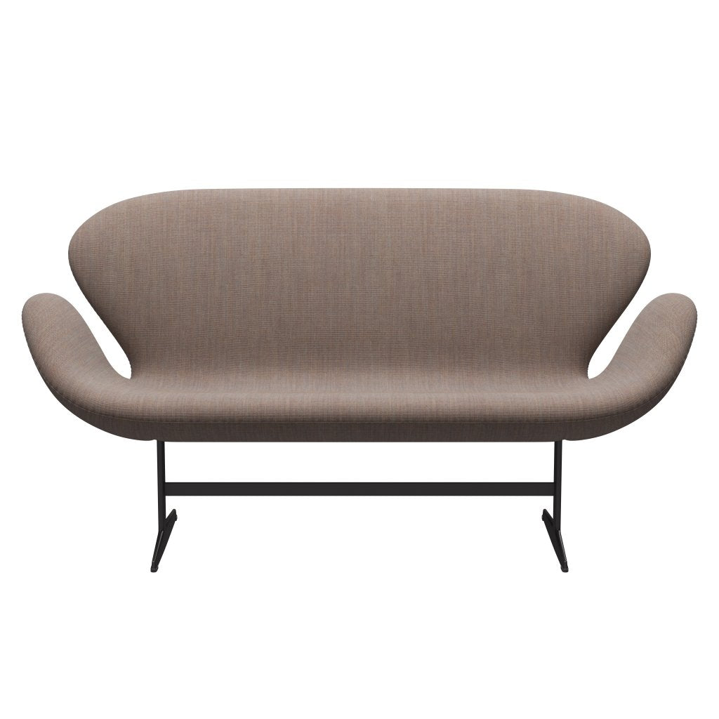 Fritz Hansen Swan Sofa 2 Seater, Warm Graphite/Canvas Grey Sand