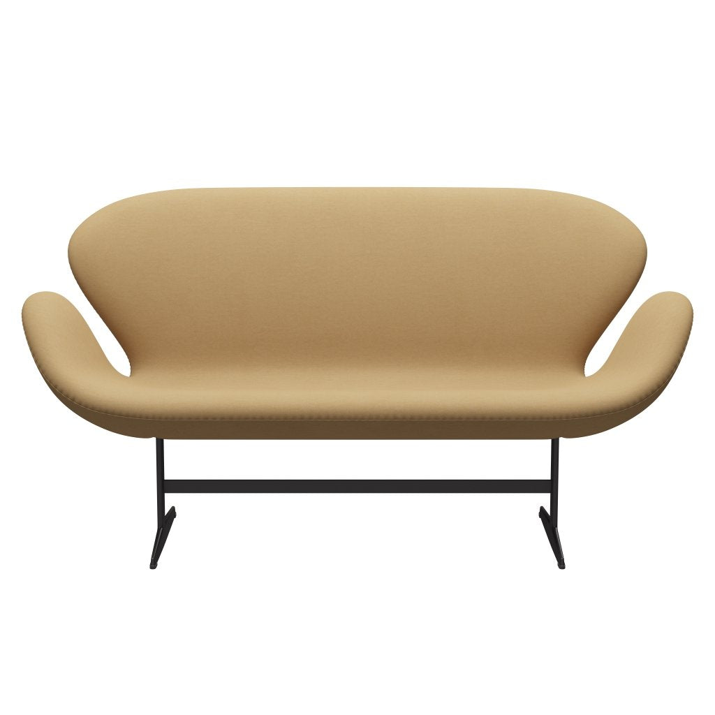 Fritz Hansen Swan Sofa 2 Seater, teplý grafit/komfort Beige (00280)