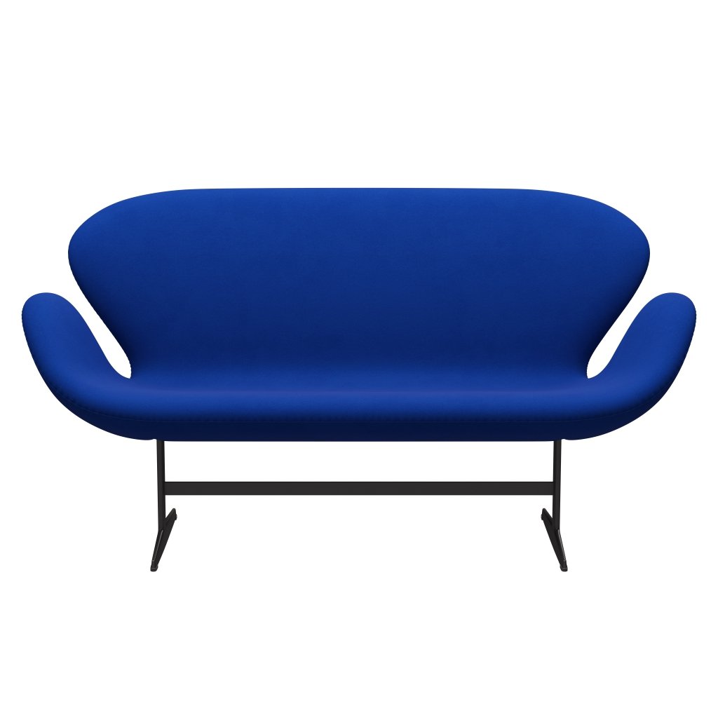 Fritz Hansen Swan Sofa 2 Seater, teplý grafit/pohodlí modrá (00035)