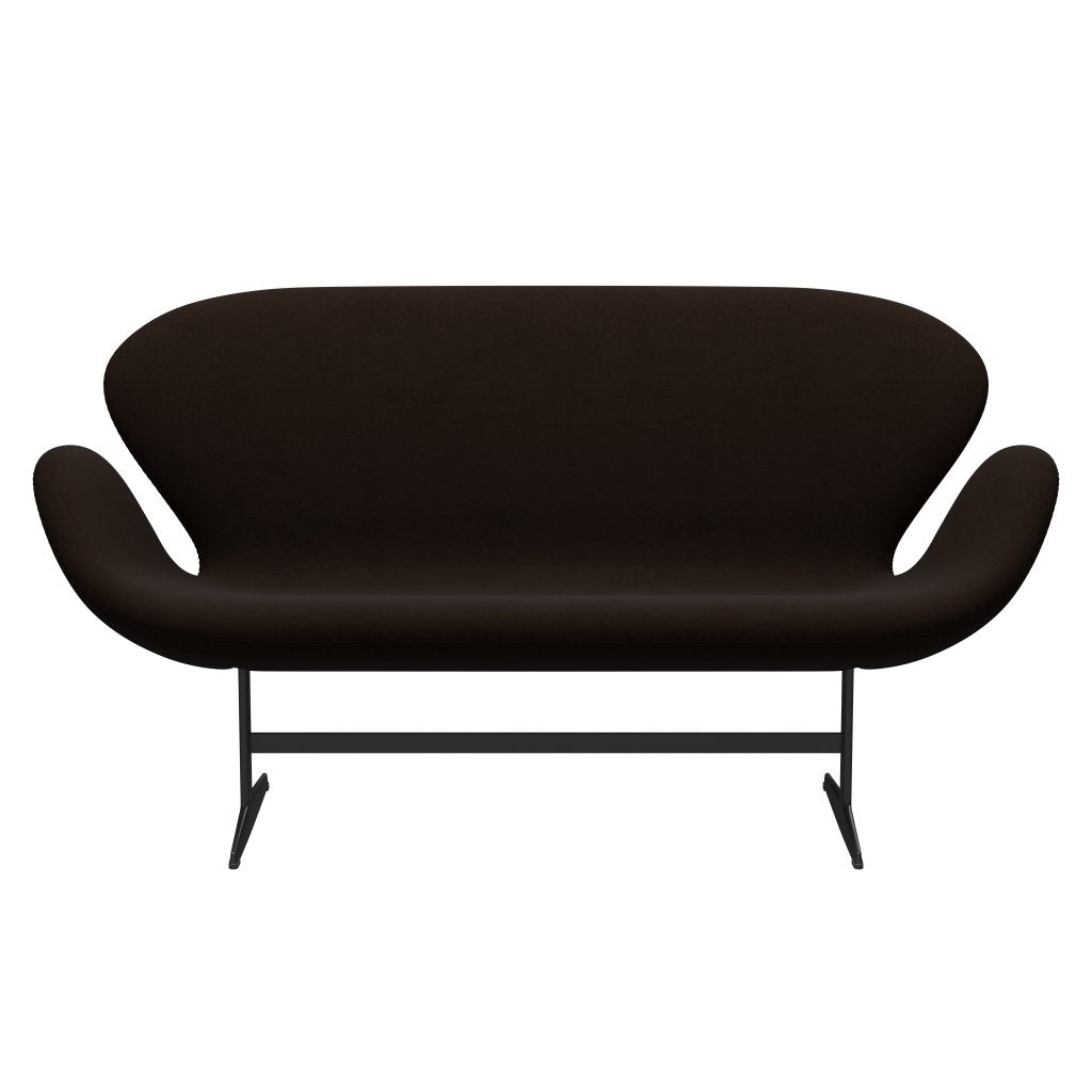 Fritz Hansen Swan Sofa 2 Seater, teplý grafit/pohodlí hnědá (01566)