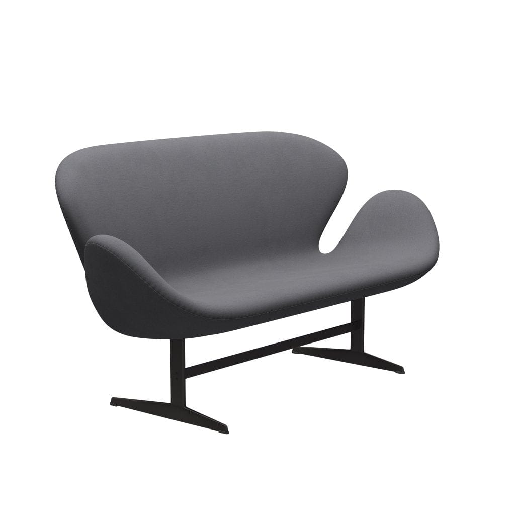 Fritz Hansen Swan Sofa 2 Seater, teplý grafit/pohodlí šedá (01012)