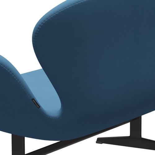 Fritz Hansen Swan Sofa 2 Seater, teplý grafit/pohodlí světle modrá (01124)