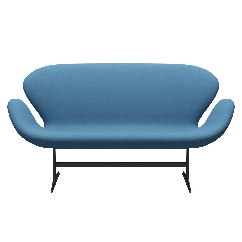 Fritz Hansen Swan Sofa 2 Seater, teplý grafit/pohodlí světle modrá (01124)