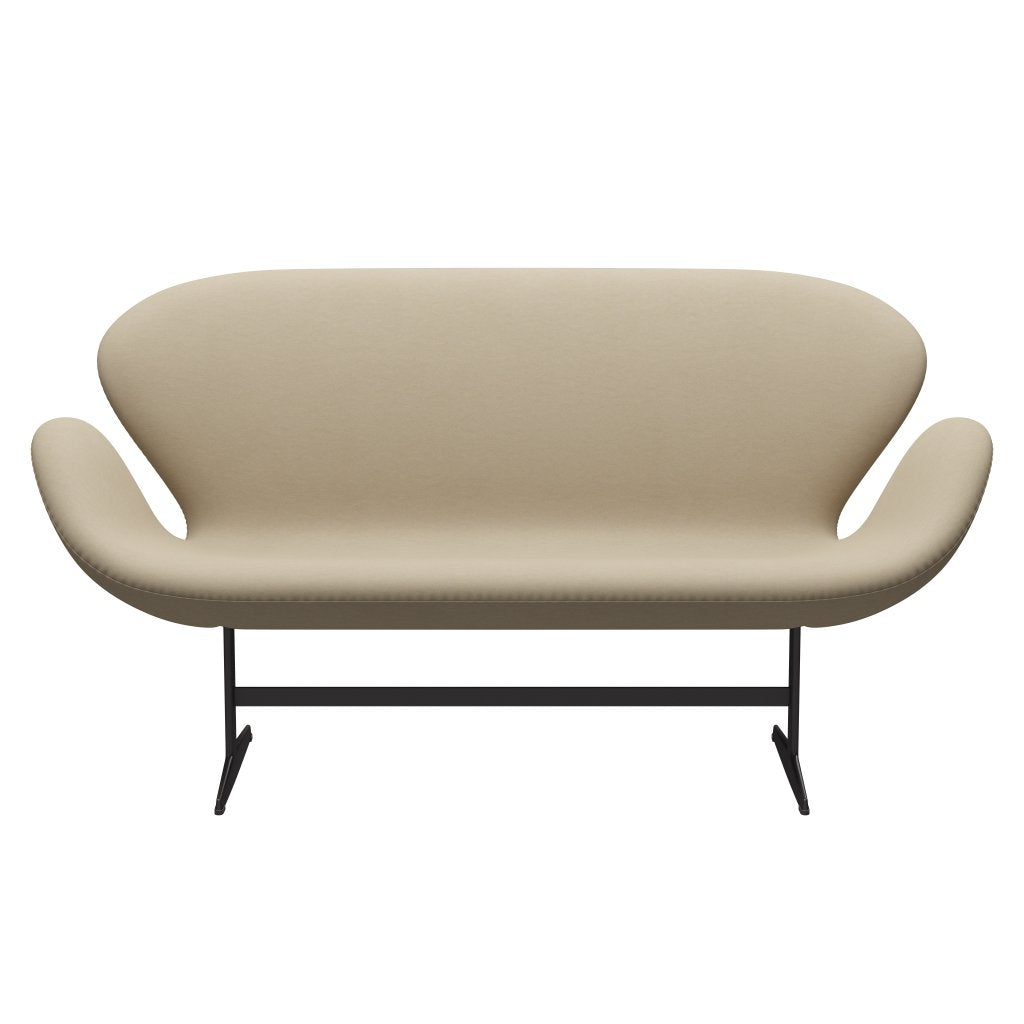 Fritz Hansen Swan Sofa 2 Seater, teplý grafit/komfortní písečné světlo (61002)