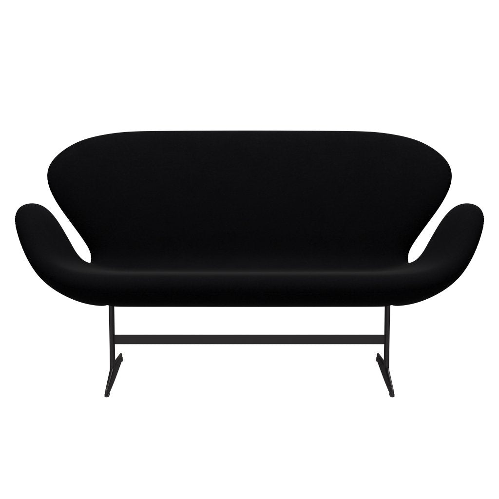 Fritz Hansen Swan Sofa 2 Seater, teplý grafit/pohodlí černá (00050)