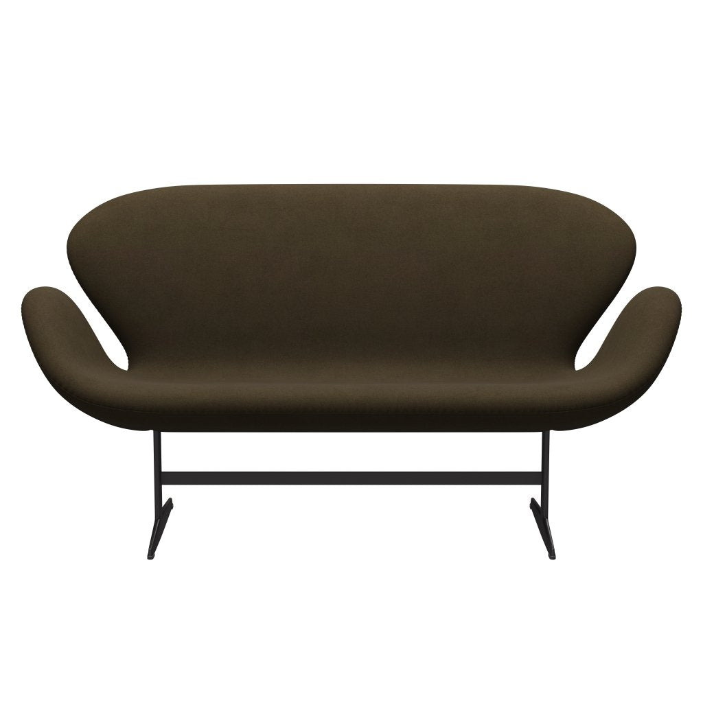 Fritz Hansen Swan Sofa 2 Seater, teplý grafit/Divina Brown (984)