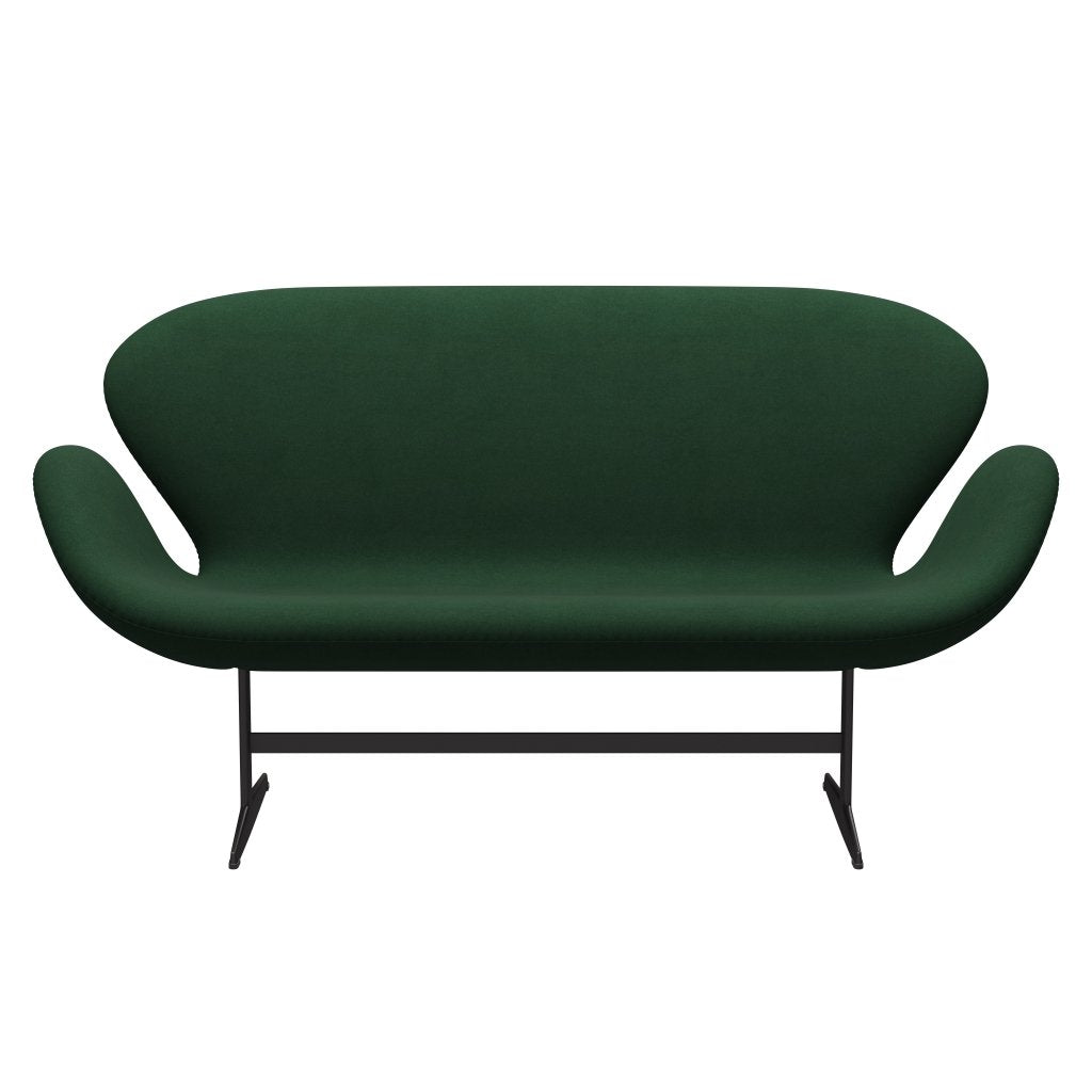 Fritz Hansen Swan Sofa 2 Seater, teplý grafit/Divina Dark Green (876)